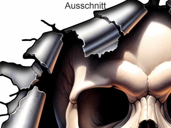 Preview: Wandtattoo Aufgerissene Wand mit Totenkopf Preview: Wandtattoo Aufgerissene Wand mit Totenkopf
