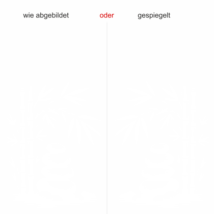 Preview: Wandtattoo Bambusstäbe und Zen Steine - Ausrichtung und Farbauswahl