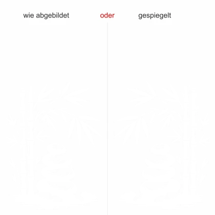 Wandtattoo Bambusstäbe und Zen Steine - Ausrichtung und Farbauswahl