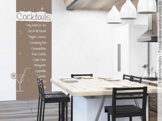 Preview: Wandtattoo Banner Cocktails