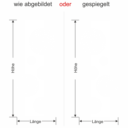 Preview: Wandtattoo Banner in Leopardenoptik Ansicht Farbauswahl