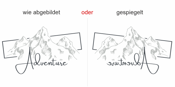 Preview: Wandtattoo Bergkette Adventure Preview: Wandtattoo Bergkette Adventure - Ansicht Ausrichtung