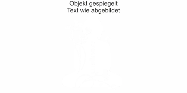 Wandaufkleber mit Buddha Motiv für das Badezimmer - Ansicht Ausrichtung mit Farbauswahl Vorschlag 2