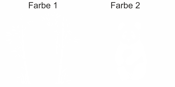 Preview: Wandtattoo Bunte Bambuspflanze mit Panda Preview: Wandtattoo Bunte Bambuspflanze mit Panda - Ansicht Farbauswahl