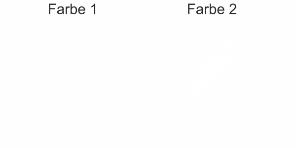 Preview: Wandtattoo Bunter Bambushalm mit Vogel - Ansicht Farbauswahl