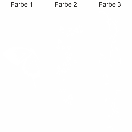 Preview: Wandtattoo Buntes Schmetterlingsornament Preview: Wandaufkleber mit dreifarbigem Schmetterlingsornament