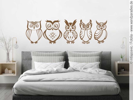 Preview: Wandtattoo Eulen Preview: Wandtattoo Eulen