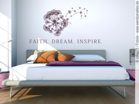 Preview: Wandtattoo Faith Dream Inspire Preview: Wandtattoo Faith Dream Inspire
