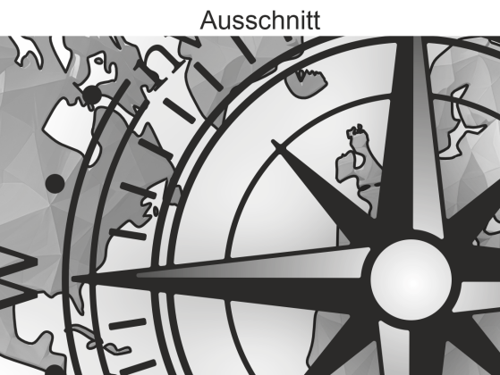 Preview: Wandtattoo Farbige Weltkarte mit Windrose Preview: Wandtattoo Farbige Weltkarte mit Windrose - Ansicht Ausschnitt und Farbauswahl