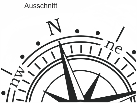 Preview: Wandtattoo Farbige Windrose Preview: Wandtattoo Farbige Windrose - Ansicht Ausschnitt mit Farbauswahl