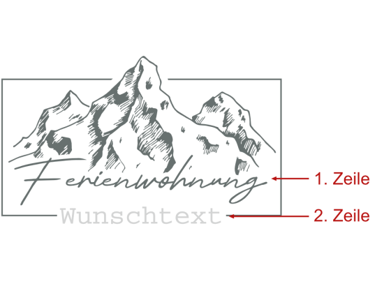 Preview: Wandtattoo Ferienhaus in den Bergen Preview: Wandtattoo Ferienhaus in den Bergen