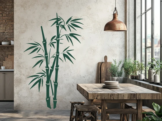 Wandtattoo Filigraner Bambus