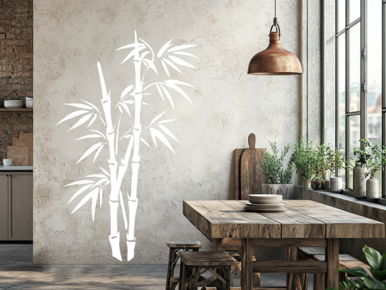 Preview: Wandtattoo Filigraner Bambus Preview: Wandtattoo Filigraner Bambus - Ansicht Farbauswahl