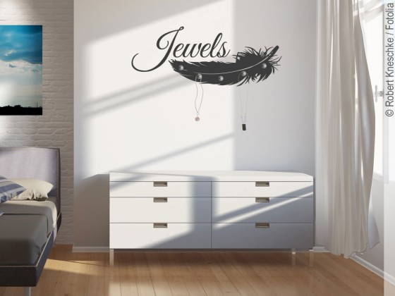 Preview: Wandtattoo Garderobe Jewels Preview: Wandtattoo Garderobe Jewels