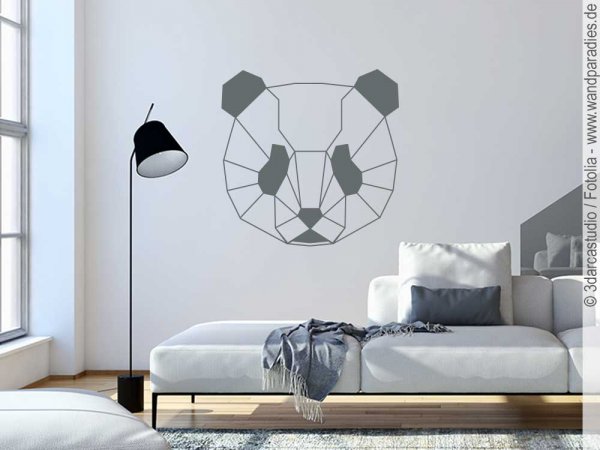Preview: Wandtattoo Geometrie Panda Preview: Wandtattoo Geometrie Panda