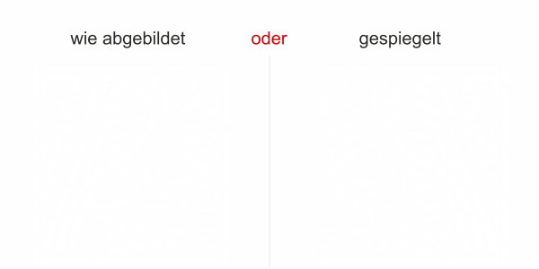 Preview: Wandtattoo Geometrisches Bambus Design - Ausrichtung und Farbauswahl