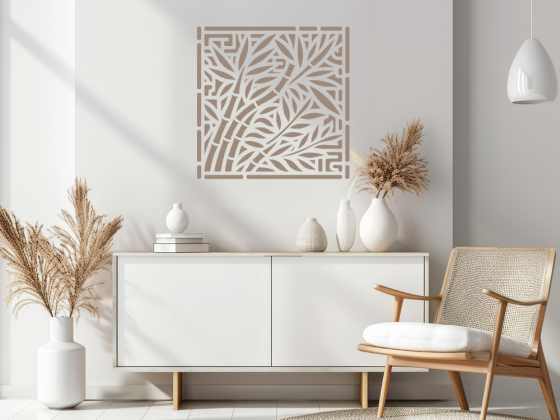 Preview: Wandtattoo Geometrisches Bambus Design