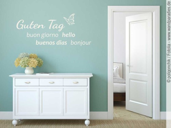 Preview: Wandtattoo Guten Tag