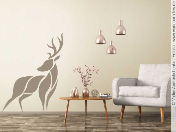 Preview: Wandtattoo Hirsch