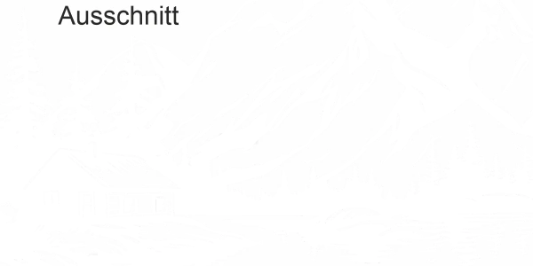 Wandtattoo Hütte am See in den Bergen - Ansicht Ausschnitt und Farbauswahl