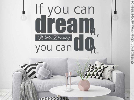 Preview: Wandtattoo If you can dream it Preview: Wandtattoo If you can dream it