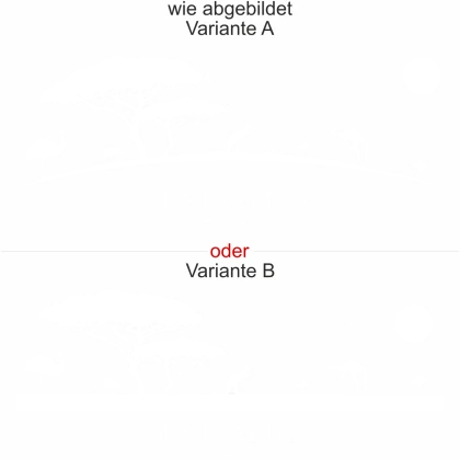 Aufkleber für die Wand mit australischer Landschaft - Ansicht Variante und Farbauswahl
