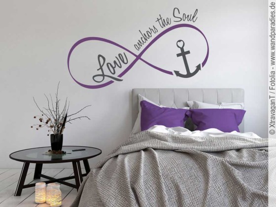 Preview: Wandtattoo Love anchors the soul Preview: Wandtattoo Love anchors the soul