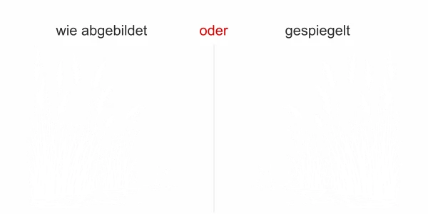 Wandtattoo Luftige Gräser am Ufer - Ausrichtung und Farbauswahl Wandtattoo Luftige Gräser am Ufer - Ausrichtung und Farbauswahl