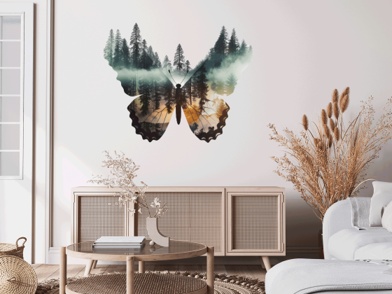 Preview: Wandtattoo Mystischer Waldschmetterling Preview: Wandtattoo Mystischer Waldschmetterling