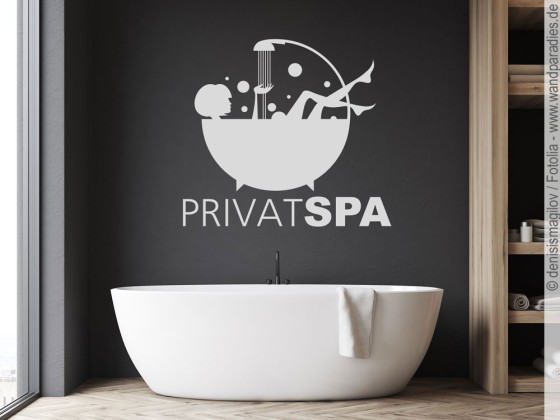 Preview: Wandtattoo Privat Spa