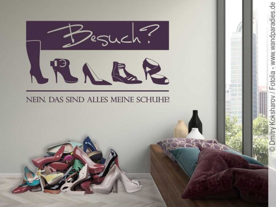 Preview: Wandtattoo für über den Schuhschrank
