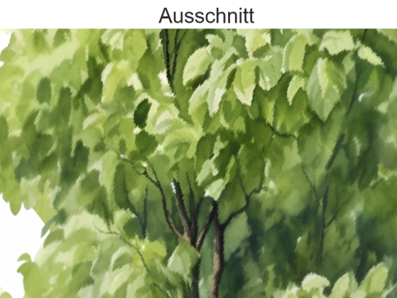 Preview: Wandtattoo Set Aquarell Laubbäume Preview: Wandtattoo Set Aquarell Laubbäume - Ausschnitt