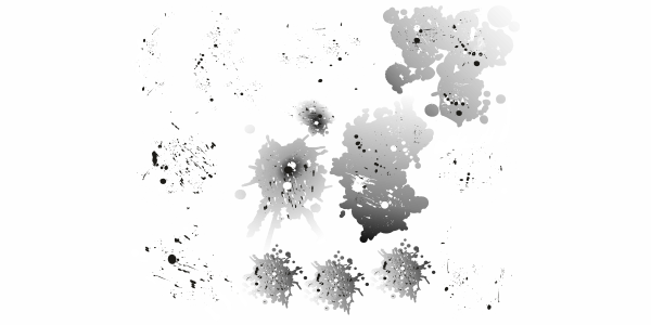 Preview: Wandtattoo Set Farbflecken Preview: Wandtattoo Set Farbflecken - Ansicht Farbauswahl