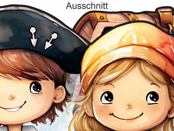 Preview: Wandtattoo Set Piraten Preview: Wandtattoo Set Piraten - Ansicht Ausschnitt