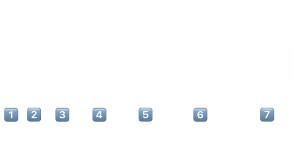 Preview: Wandtattoo Set Retroelemente - Frei plazierbare Elemente und Farbauswahl