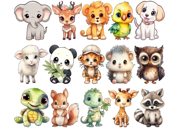 Wandtattoo Set Sweet Pets zur freien Anordnung