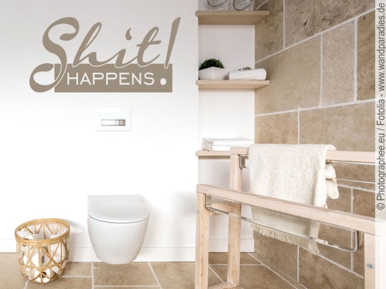 Preview: Wandtattoo Shit happens Preview: Wandtattoo Shit happens