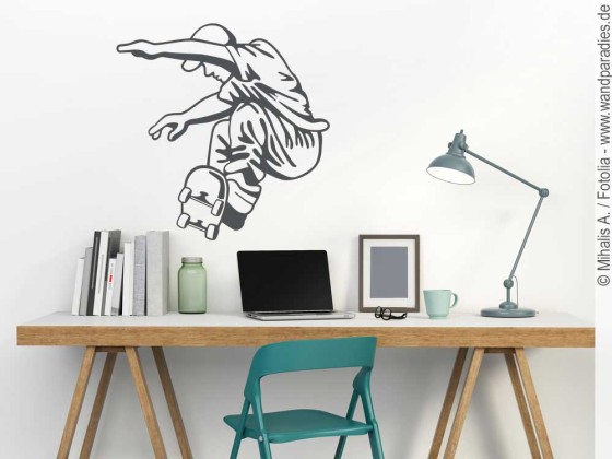Preview: Wandtattoo Skateboarder Preview: Wandtattoo Skateboarder