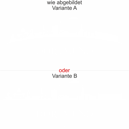 Preview: Wandtattoo Skyline Dortmund Preview: Die Skyline von Dortmund als Wandtattoo - Ansicht Ausrichtung mit Farbauswahl und Variante