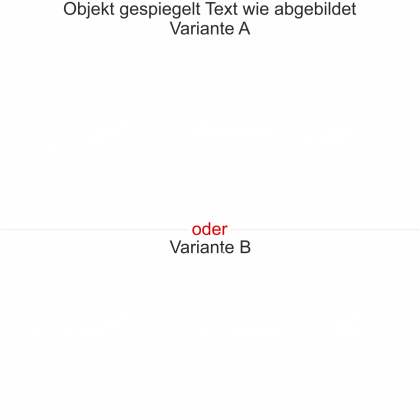Preview: Die Duisburger Skyline als Wandaufkleber - Ansicht Ausrichtung mit Farbauswahl und Variante