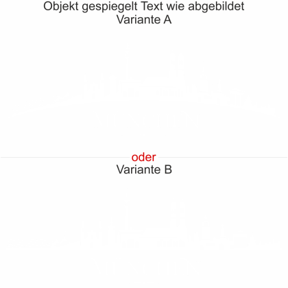 Preview: Die Münchner Skyline als Wandaufkleber - Ansicht Ausrichtung und Farbauswahl