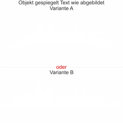 Preview: Wandtattoo Skyline Wiesbaden Preview: Die Wiesbadener Skyline als Wandaufkleber - Ansicht Ausrichtung mit Farbauswahl und Variante