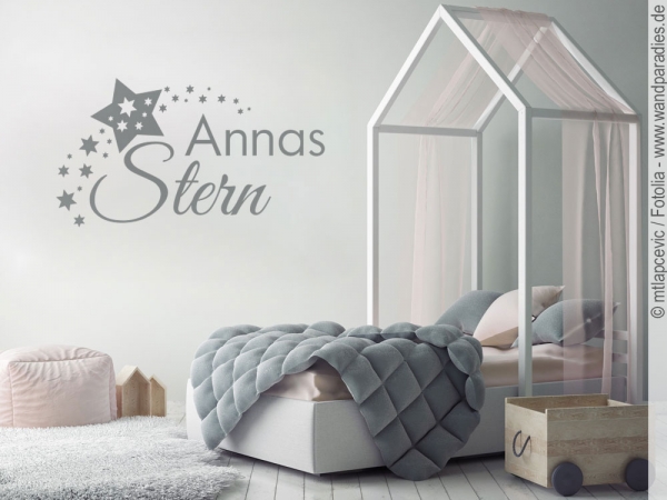 Preview: Wandtattoo für Mädchen