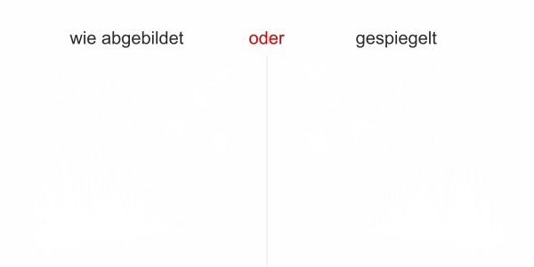 Wandtattoo Störche im Schilf - Ausrichtung und Farbauswahl Wandtattoo Störche im Schilf - Ausrichtung und Farbauswahl