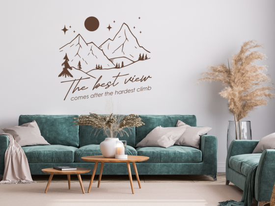 Preview: Wandtattoo The best view Preview: Wandtattoo The best view