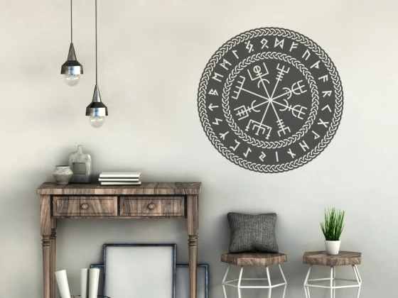 Wandtattoo Wegzeichen der Wikinger