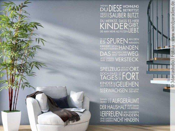 Preview: Wandspruch Wenn Du diese Wohnung betrittst Preview: Wandspruch Wenn Du diese Wohnung betrittst