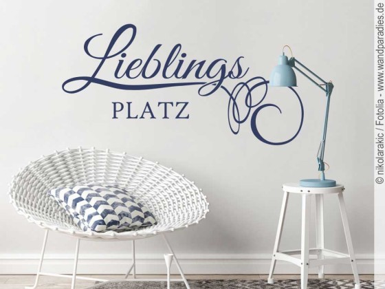 Preview: Wandtattoo Wort Lieblingsplatz Preview: Wandtattoo Wort Lieblingsplatz