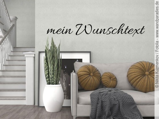 Preview: Wandtattoo Wunschtext Nr. 3