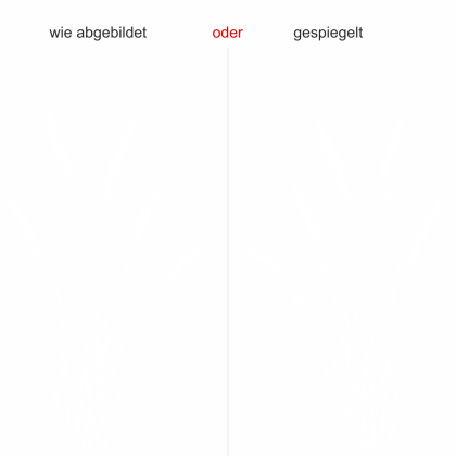 Preview: Wandtattoo Zartes Gras Design Preview: Wandtattoo Zartes Gras Design - Ausrichtung und Farbauswahl
